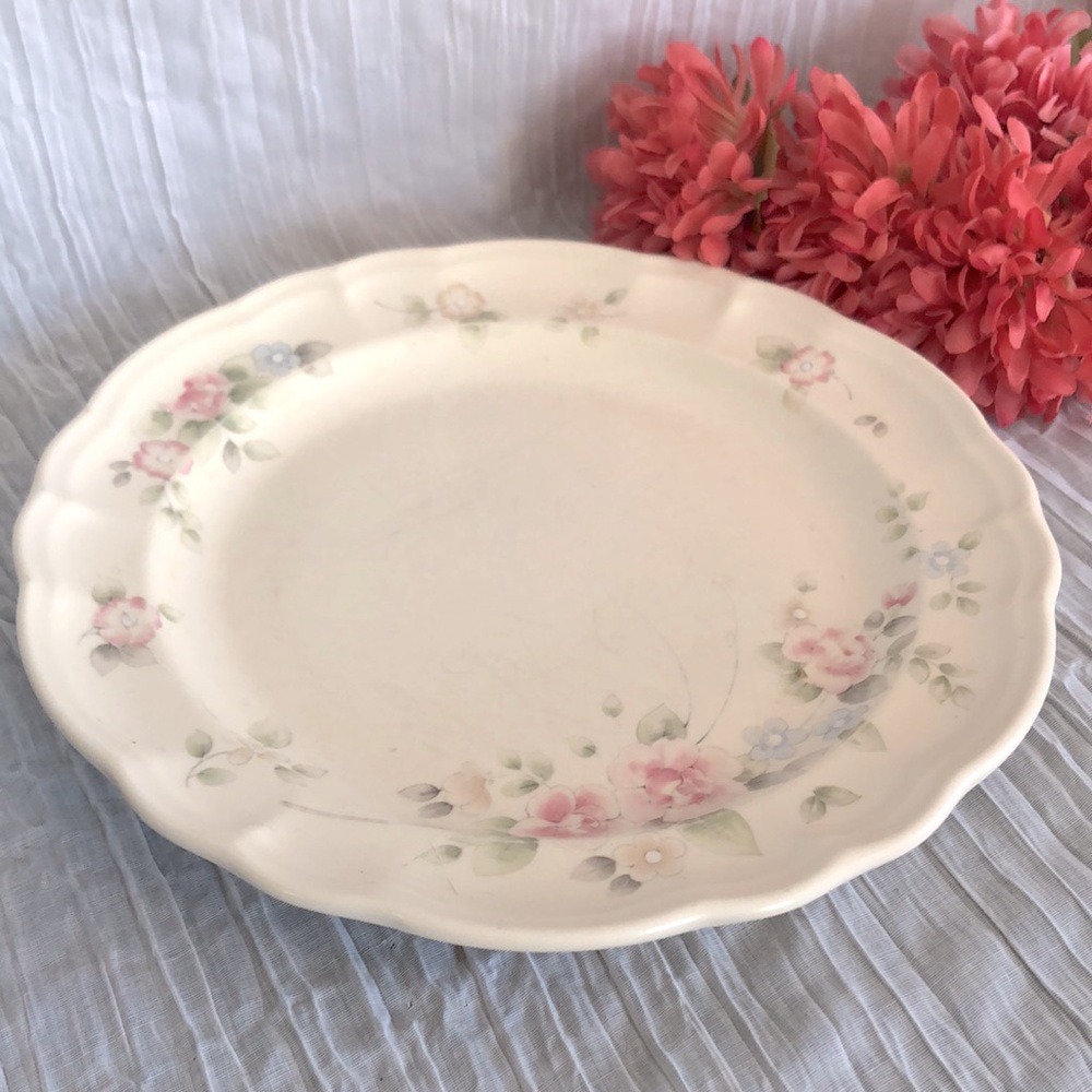 PFALZGRAFF TEAROSE pattern ceramic pottery dinner plate 10 "-replacement plate